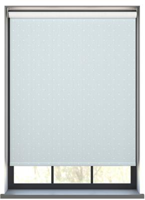 Polka Dot babyblauw rolgordijn