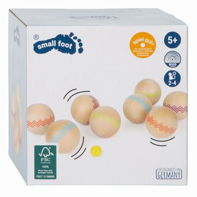 Small Foot - houten jeu de boules, 9dlg.