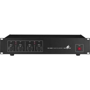 Monacor PA-1450D audio versterker 4.0 kanalen Optreden/podium Zwart