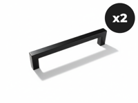 Set van 2 handgrepen WASHING zwart