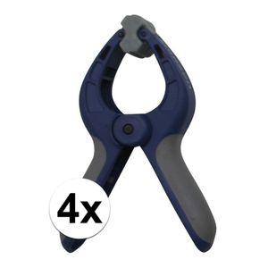 4x Zeilklem / zeilclip van kunststof 6 inch