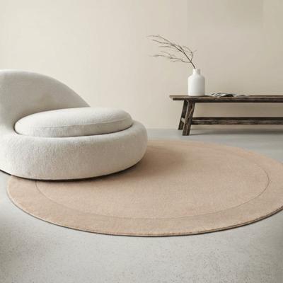Vloerkleed Kari Rond - Beige Xcm - - Dekbed-Discounter.nl