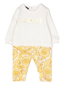 Versace Kids veste à boutons pression - Blanc