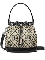 Tory Burch sac seau T Monogram - Blanc - thumbnail