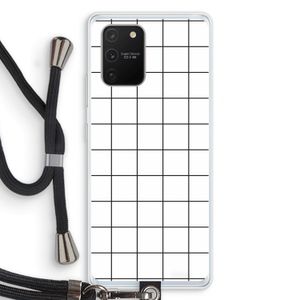 Rooster: Samsung Galaxy S10 Lite Transparant Hoesje met koord