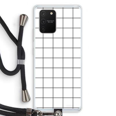Rooster: Samsung Galaxy S10 Lite Transparant Hoesje met koord