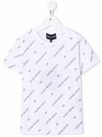 Emporio Armani Kids t-shirt à logo imprimé - Blanc