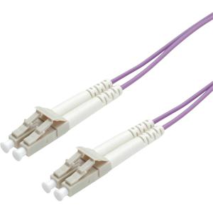 ROLINE FO Jumper Cable 50/125µm OM4, LC/LC, Low-Loss-Connector 10m InfiniBand en Glasvezelkabel Violet