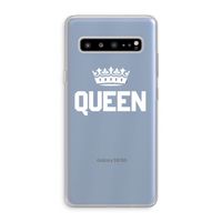 Queen zwart: Samsung Galaxy S10 5G Transparant Hoesje Queen zwart: Samsung Galaxy S10 5G Transparant Hoesje
