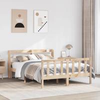 Bedframe zonder matras massief grenenhout 120x190 cm