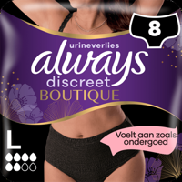Always Discreet Boutique Zwart Broekjes Voor Urineverlies x8 bij Jumbo