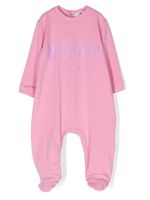 MSGM Kids grenouillère à logo imprimé - Rose - thumbnail