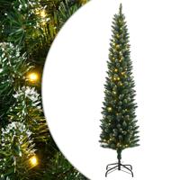 VidaXL Kunstkerstboom smal met 300 led's 210 cm