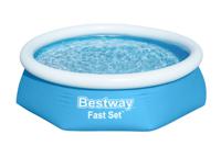 Bestway Fast Set Set Met Rond Opblaasbaar Zwembad 2,44 m x 61 cm - thumbnail