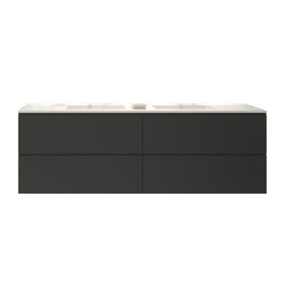 Badkamermeubelset Gliss Zeus 160 cm Mat Zwart