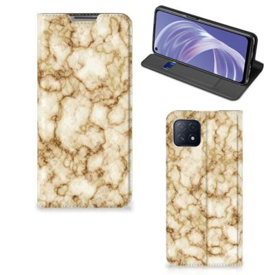 OPPO A73 5G | Standcase | Marmer Goud