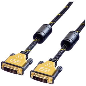 ROLINE GOLD Monitorkabel DVI, M-M, (24+1) dual link, 1 m