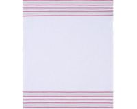 Clarysse Theedoek Timeless Rood (Wit/Rode streep) - thumbnail