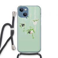 Hang In There: iPhone 13 mini Transparant Hoesje met koord