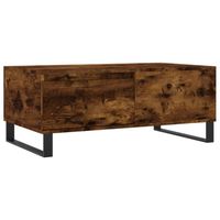 vidaXL Salontafel 90x50x36,5 cm bewerkt hout gerookt eikenkleurig