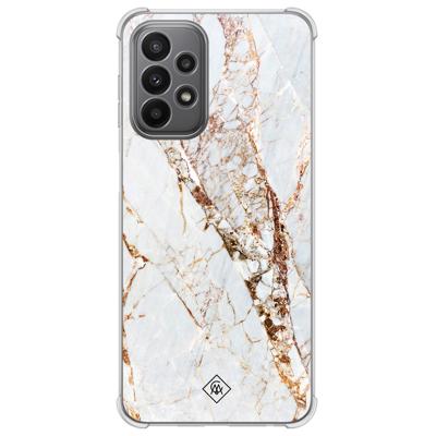 Samsung Galaxy A23 shockproof hoesje - Marmer goud