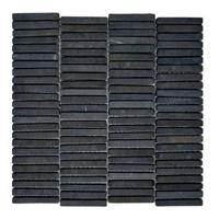 Stabigo Parquet V 1x7.3 Grey mozaiek 30x30 cm grijs mat - thumbnail