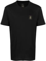 Armani Exchange t-shirt en coton à patch logo - Noir - thumbnail