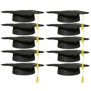 Geslaagd thema hoedje voor kinderen - Set van 20x stuks - verkleed feestartikelen - afstudeer hoedje