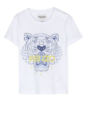 Kenzo Kids t-shirt à imprimé Tiger - Blanc