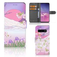 Samsung Galaxy S10 | Telefoonhoesje | Met pasjeshouder | Bird Flying