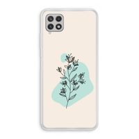 Violets are blue: Samsung Galaxy A22 4G Transparant Hoesje