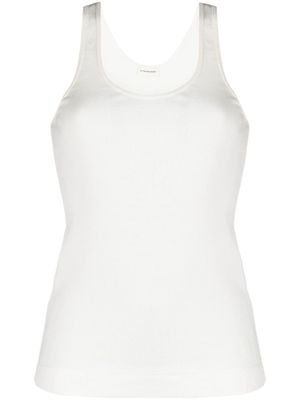 By Malene Birger débardeur en maille Anisa à design nervuré - Blanc