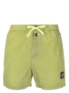 Stone Island short de bain à patch Compass - Vert