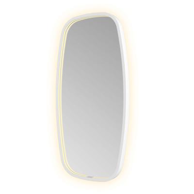 Spiegel Hotbath &MORE 80x40 cm LED-Verlichting Spiegelverwarming Deens Ovaal Mat Wit