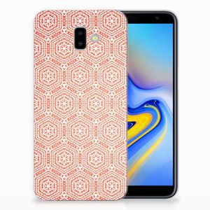 Samsung Galaxy J6 Plus (2018) TPU bumper Pattern Orange