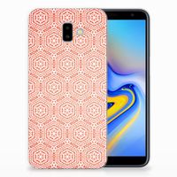 Samsung Galaxy J6 Plus (2018) TPU bumper Pattern Orange - thumbnail