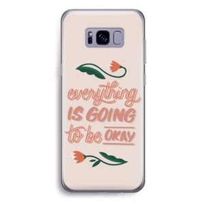 Optimistic flower girl: Samsung Galaxy S8 Plus Transparant Hoesje