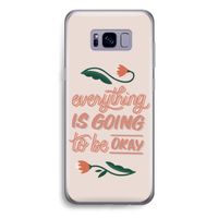 Optimistic flower girl: Samsung Galaxy S8 Plus Transparant Hoesje