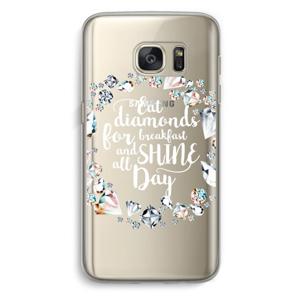 Diamonds: Samsung Galaxy S7 Transparant Hoesje