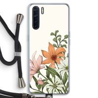 Floral bouquet: Oppo A91 Transparant Hoesje met koord
