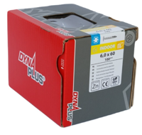 Dynaplus Houtbouwschroef Verzinkt Tellerkop Voldraad +Snijpunt Torx TX30 6.0X60 | 100 stuks - 0286.01.50001