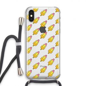 Waterijsjes: iPhone XS Transparant Hoesje met koord