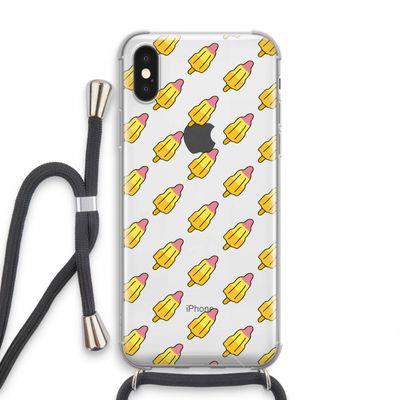 Waterijsjes: iPhone XS Transparant Hoesje met koord