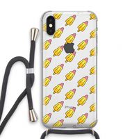 Waterijsjes: iPhone XS Transparant Hoesje met koord
