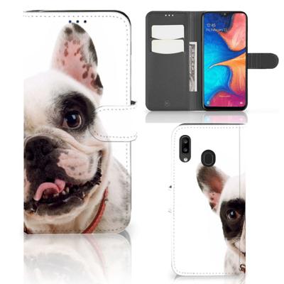 Samsung Galaxy A30 | Telefoonhoesje | Met pasjeshouder | Franse Bulldog