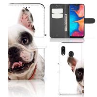 Samsung Galaxy A30 | Telefoonhoesje | Met pasjeshouder | Franse Bulldog