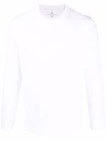 Brunello Cucinelli t-shirt en coton à manches longues - Blanc Brunello Cucinelli t-shirt en coton à manches longues - Blanc