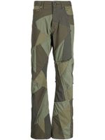 John Elliott jean à design patchwork - Vert