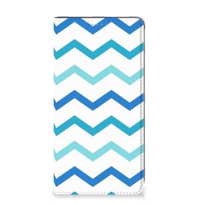 Samsung Galaxy A53 | Hoesje met Magneet | Zigzag Blauw