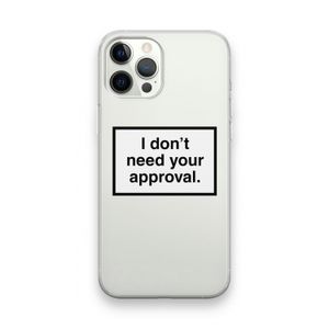 Don't need approval: iPhone 12 Pro Max Transparant Hoesje
